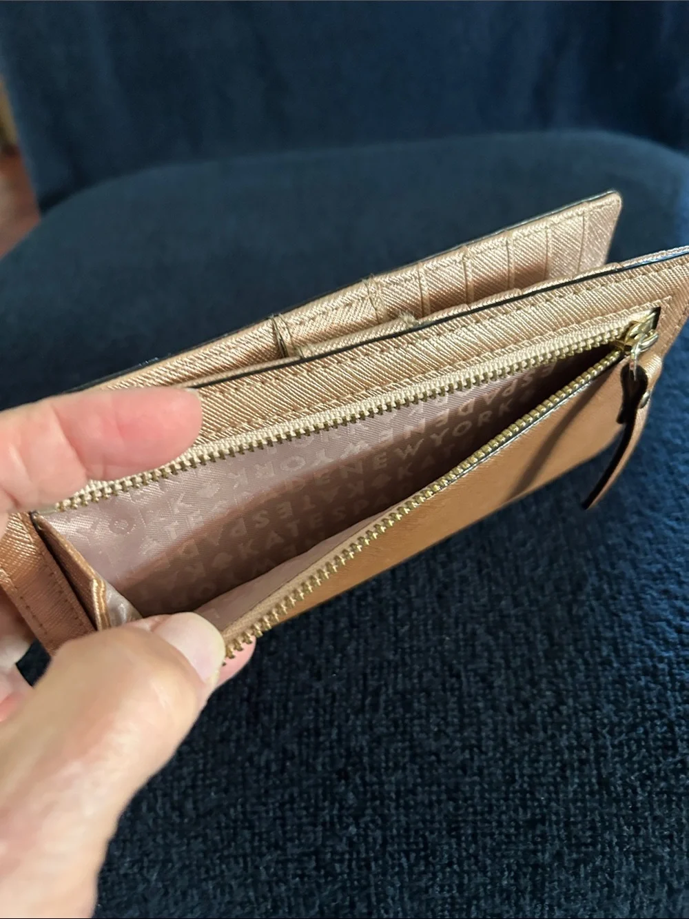kate spade metallic saffiano